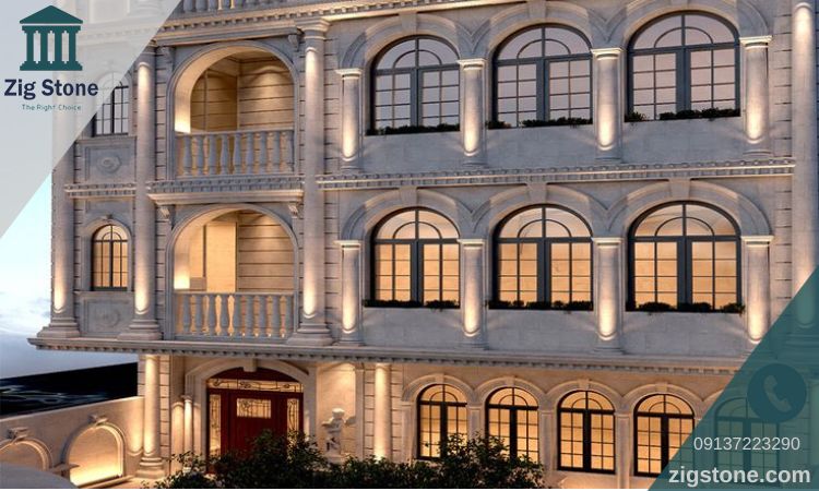 ویژگی های سنگ نمای رومی