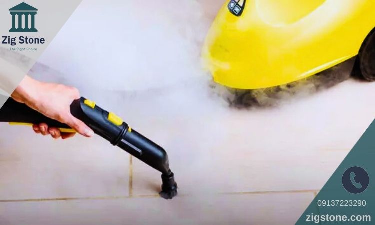 تمیز کردن درز کاشی با بخارشوی