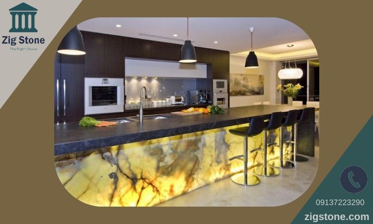 سنگ جزیره آشپزخانه گرانیت