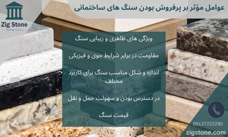 عوامل مؤثر بر پرفروش بودن سنگ های ساختمانی