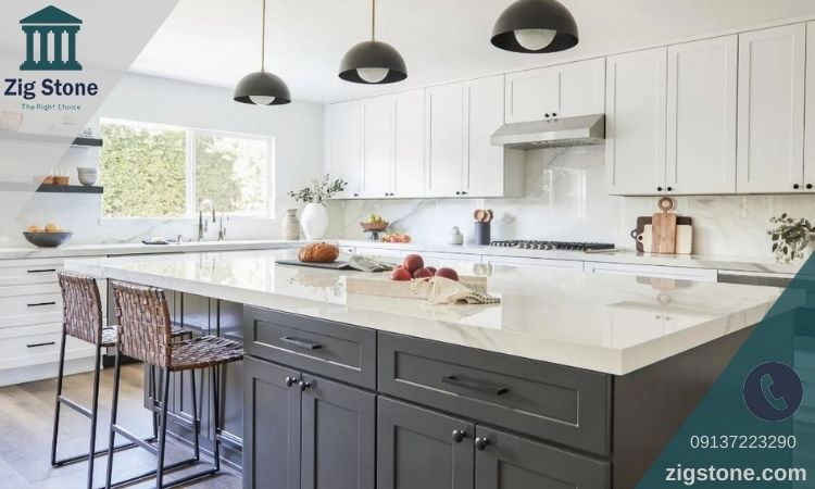نورپردازی سنگ جزیره آشپزخانه